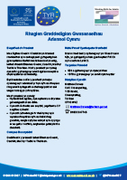 Taflen ffeithiau prosiect